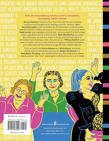 Book cover with colorful illustration of three women and text on a multicolored background